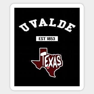 🤠 Uvalde Texas Strong, Lone Star State of Texas Map, City Pride Sticker